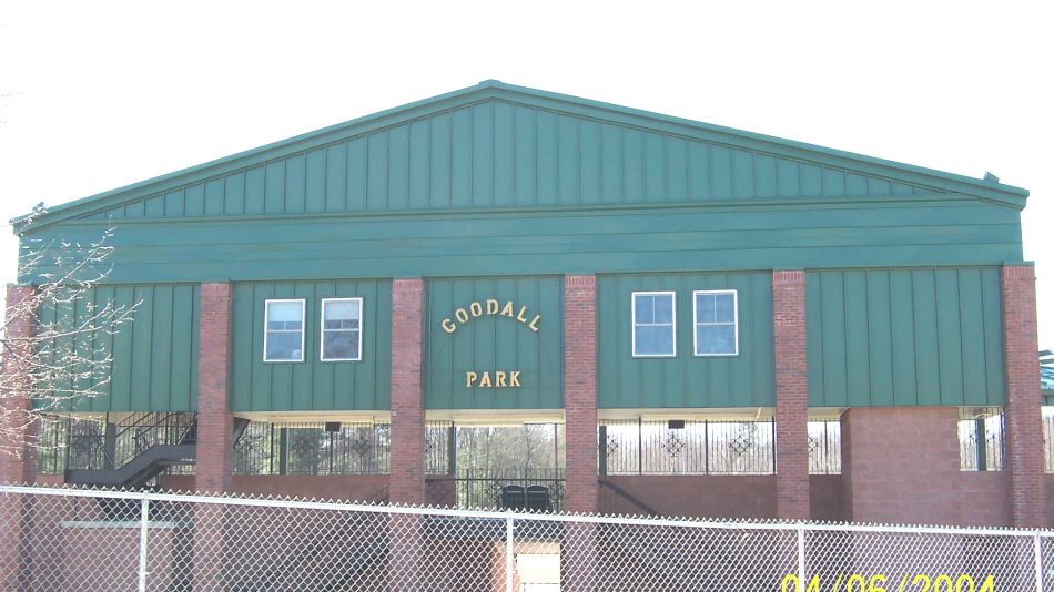 A photo of the entrance of Goodall Park