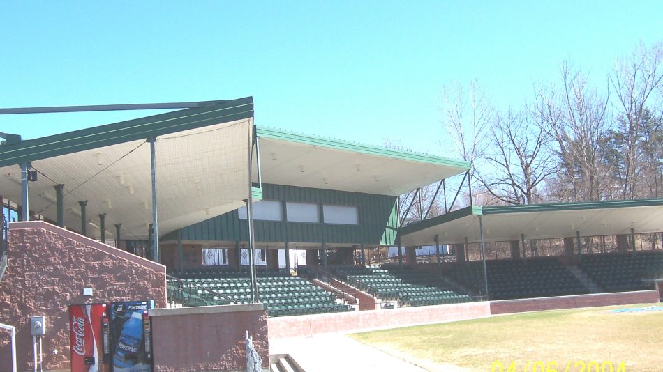 The bleachers at Goodall park