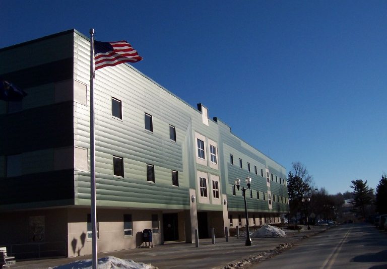 The side of the MDOT building in Augusta.