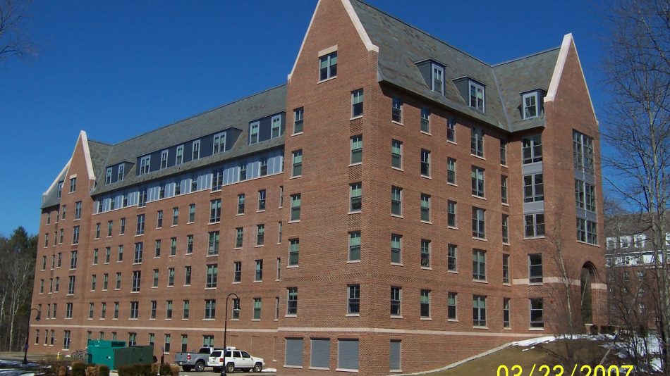 The front of the New Gables dormitory