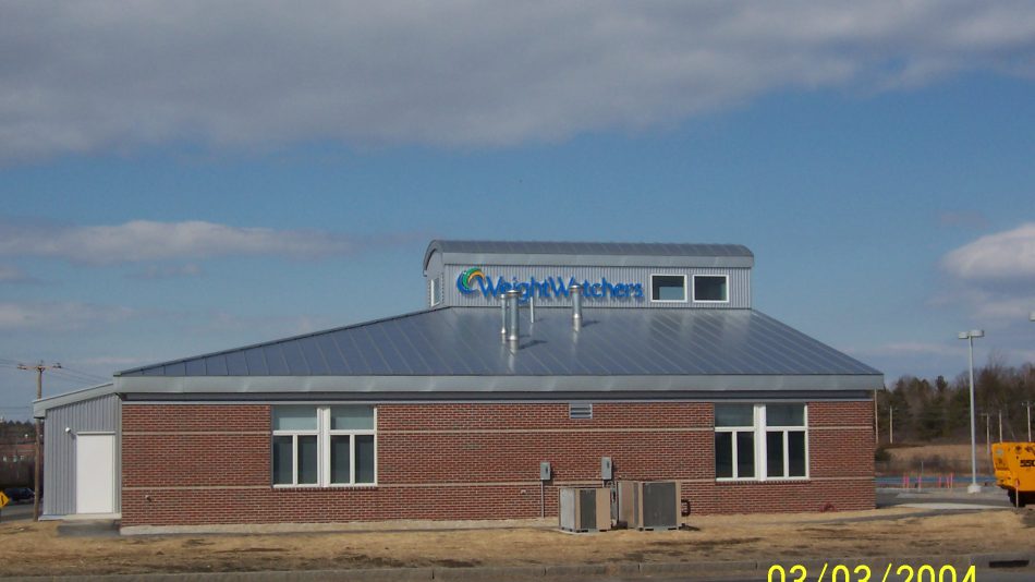 The side of the Weight Watchers building.